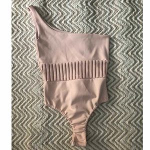One shoulder bodysuit